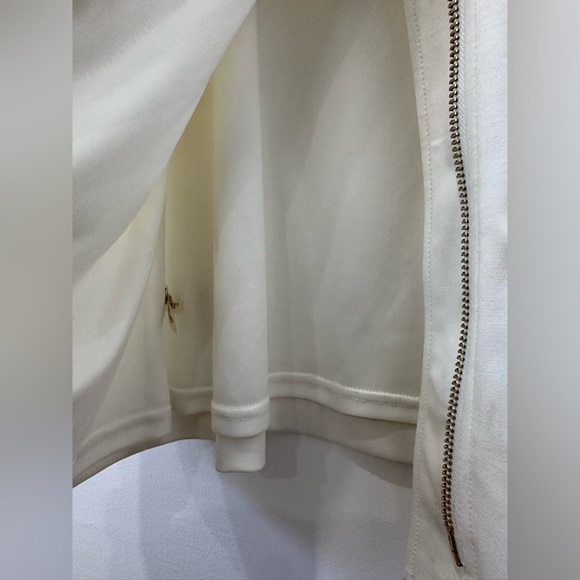 Calvin Klein Women's Cream Zip-Front Dress - Size 14 - Picture 10 of 15